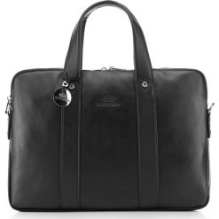 Torba na laptopa. Czarne torby na laptopa Wittchen, w paski, ze skóry, eleganckie. W wyprzedaży za 999,00 zł.