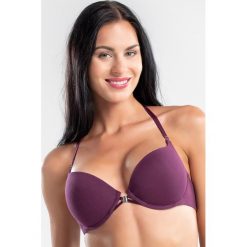 Biustonosz push-up Mabelle Clare. Różowe biustonosze push up marki Astratex, w paski, z bawełny. Za 75,99 zł.