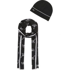 JOOP! SEAN SET Szal black. Czarne szaliki męskie marki JOOP!, bez wzorów, z poliesteru. W wyprzedaży za 399,20 zł.
