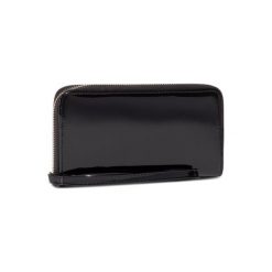 ACCCESSORIES 1W1-036-SS20 Czarny. Czarne portfele damskie ACCCESSORIES, bez wzorów, ze skóry ekologicznej. Za 39,99 zł.