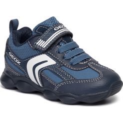 Sneakersy GEOX - J Munfrey B.A J944BA 0CE11 C0700 M Navy/Avio. Niebieskie trampki chłopięce Geox, bez wzorów, ze skóry ekologicznej, na rzepy. Za 179,00 zł.