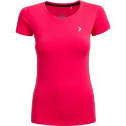 T-shirt damski TSD600 - różowy - Outhorn. Różowe koszulki damskie Outhorn, na imprezę, bez wzorów, z bawełny, klasyczne, bez kołnierzyka, bez rękawów. W wyprzedaży za 24,99 zł.