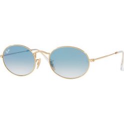 Ray-Ban - Okulary Oval. Żółte okulary przeciwsłoneczne damskie marki Ray-Ban, owalne. Za 549,90 zł.