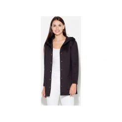 Kurtka K453 Czarny. Czarne kurtki damskie KATRUS, xl, bez wzorów, z kapturem. Za 159,00 zł.