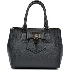 Torebki klasyczne damskie: Skórzana torebka w kolorze czarnym – (S)22 x (W)28 x (G)14 cm