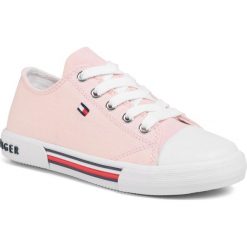 Trampki TOMMY HILFIGER - Low Cut Lace-Up Sneaker T3A4-30605-0890 M Pink 302. Różowe trampki dziewczęce TOMMY HILFIGER, bez wzorów, z gumy, na sznurówki. Za 239,00 zł.
