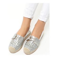 Espadryle damskie: Srebrne Espadryle Amazing Grace