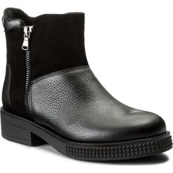 Buty zimowe damskie: Botki BALDACCINI – 976000-J Czarny Groch/Czarny Zamsz