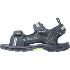 Kappa KORFU Sandały trekkingowe navy/green. Niebieskie sandały chłopięce marki Kappa, z materiału. Za 129,00 zł.