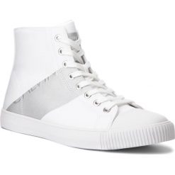 Trampki CALVIN KLEIN JEANS - Antani SE8591 White/Silver. Białe półbuty męskie Calvin Klein Jeans, bez wzorów, z jeansu, bez zapięcia. W wyprzedaży za 319,00 zł.