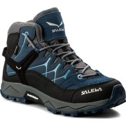 Trekkingi SALEWA - Alp Trainer Mid Gtx GORE-TEX 64006-0365 Dark Denim/Charcoal. Niebieskie buty dziewczęce trekkingowe Salewa, bez zapięcia. W wyprzedaży za 449,00 zł.