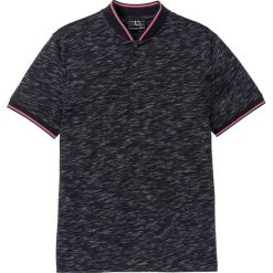 T-shirt melanżowy Slim Fit bonprix czarny melanż. Czarne koszulki męskie bonprix, m, bez wzorów, z bawełny, bez kołnierzyka, bez rękawów. Za 32,99 zł.