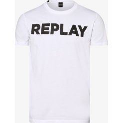 Replay - T-shirt męski, biały. Białe t-shirty męskie Replay, xl, z nadrukiem, z dżerseju. Za 89,95 zł.