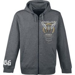 Bluzy męskie: Blind Guardian Valhalla Bluza z kapturem rozpinana ciemnoszary (Anthracite)