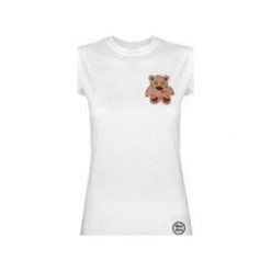 Tshirt MIŚ. Białe t-shirty damskie marki Dzadzu by olga wawrzyniak, s. Za 63,20 zł.