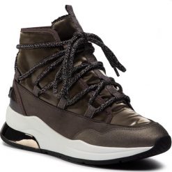 Sneakersy LIU JO - Karlie 40 BF0079 TX131 Olive S1303. Zielone półbuty damskie Liu Jo, na co dzień, bez wzorów, ze skóry ekologicznej, bez obcasa, na płaskiej podeszwie, bez zapięcia. Za 739,00 zł.