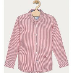 Pepe Jeans - Koszula dziecięca Rob 128-180 cm. Czerwone koszule chłopięce Pepe Jeans, bez wzorów, z bawełny, casualowe, bez kołnierzyka, z długim rękawem, długie. Za 239,90 zł.