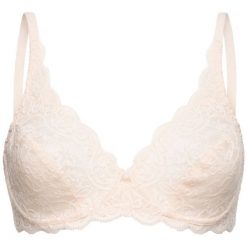 Biustonosz z fiszbiną Triumph Amourette 10166797. Różowe biustonosze Triumph, bez wzorów, z elastanu. Za 169,00 zł.