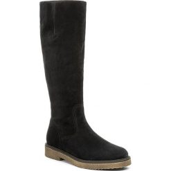 Kozaki GABOR - 71.658.16 Pazifik. Niebieskie buty zimowe damskie Gabor, z materiału, przed kolano, na wysokim obcasie, na obcasie. W wyprzedaży za 429,00 zł.