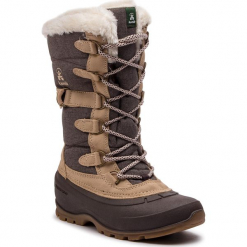 Śniegowce KAMIK - Snovalley2 NK2176 Brown. Szare kozaki damskie marki Kamik, ze skóry, bez zapięcia. W wyprzedaży za 329,00 zł.