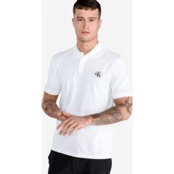 Calvin Klein Polo Koszulka Biały. Białe podkoszulki męskie Calvin Klein, l, bez wzorów, z bawełny, polo, bez rękawów. Za 326,95 zł.