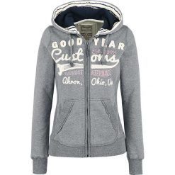 GoodYear Emporia Bluza z kapturem rozpinana damska szary. Szare bluzy sportowe damskie marki GoodYear, xxl, z aplikacjami, z kapturem. Za 121,90 zł.