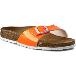 Chodaki damskie: Klapki BIRKENSTOCK - Madrid 0439803 Patent Neon Orange