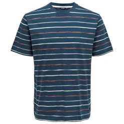 ONLY&SONS T-shirt męski Leon ard Stripe Ss Tee Majolica Blue (rozmiar S). Niebieskie koszulki męskie Only&Sons, s, bez wzorów, bez kołnierzyka. W wyprzedaży za 58,00 zł.