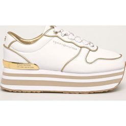 Tommy Hilfiger - Buty. Białe buty sportowe damskie TOMMY HILFIGER, z gumy. Za 449,90 zł.