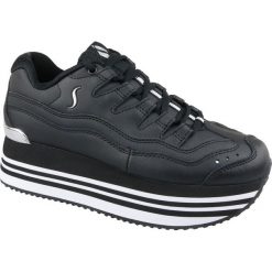 Skechers Highrise High Energy Platform 73937-BLK 41 Czarne. Czarne buty sportowe damskie Skechers, ze skóry, sportowe. W wyprzedaży za 299,99 zł.