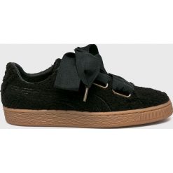 Puma - Buty Basket Heart Teddy Wn. Białe buty sportowe damskie Puma, bez wzorów, z materiału, sportowe. W wyprzedaży za 269,90 zł.