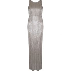 Guess Sukienka "Metallic Look". Sukienki damskie Guess, na co dzień, z aplikacjami, z tkaniny, z okrągłym kołnierzem, bez rękawów, proste. Za 279,00 zł.
