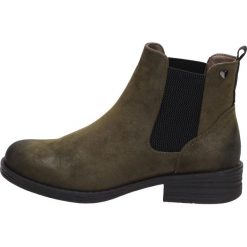 Oliwkowe botki damskie SERGIO LEONE BT552. Zielone botki damskie Sergio Leone, klasyczne, na wysokim obcasie, na obcasie, bez zapięcia. W wyprzedaży za 129,00 zł.