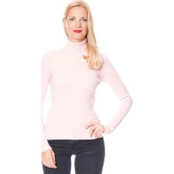 Golfy damskie: Sweter w kolorze jasnoróżowym