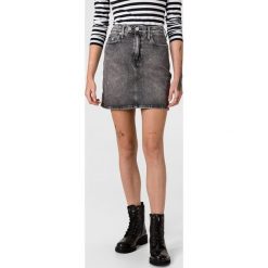 Calvin Klein High Rise Mini Spódnica Szary. Szare spódniczki damskie Calvin Klein, bez wzorów, z elastanu, mini. Za 342,95 zł.