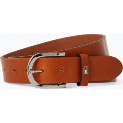 Tommy Hilfiger - Damski pasek skórzany – New Danny, beżowy. Brązowe paski damskie TOMMY HILFIGER, w paski, ze skóry, klasyczne. Za 199,95 zł.