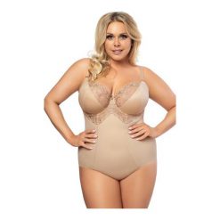 Body Gala K356 Beżowe. Brązowe body damskie Gorsenia. Za 172,90 zł.