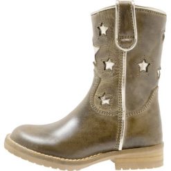 Buty zimowe damskie: Hip Botki kowbojki i motocyklowe green