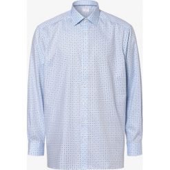 OLYMP Luxor comfort fit - Koszula męska – niewymagająca prasowania, niebieski. Niebieskie koszule męskie OLYMP Luxor comfort fit, m, bez wzorów, z bawełny, biznesowe, bez kołnierzyka, bez rękawów. Za 249,95 zł.