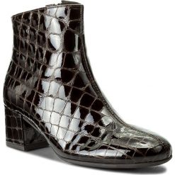 Botki GABOR - 72.890.95 Bronce. Brązowe botki damskie na obcasie marki Gabor, ze skóry. W wyprzedaży za 359,00 zł.
