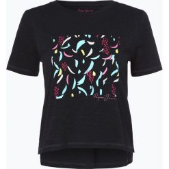 Pepe Jeans - T-shirt damski – Mafalda, czarny. Szare t-shirty damskie marki Pepe Jeans, m, z jeansu, z okrągłym kołnierzem. Za 69,95 zł.