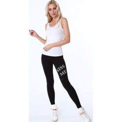 Legginsy z ozdobną tasiemką czarne 8036. Czarne legginsy Fasardi, l. Za 31,00 zł.