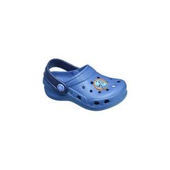 Niebieskie klapki chłopięce Bobbi-Shoes. Niebieskie klapki chłopięce z materiału. Za 39,90 zł.