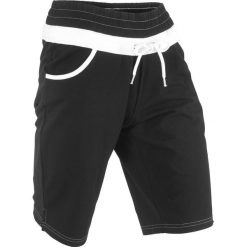 Szorty dresowe bonprix czarny. Czarne spodnie damskie bonprix, z dresówki. Za 44,99 zł.