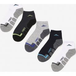 5-pack Mix Kolorów-Skarpet Nanora. Szare skarpetki męskie Born2be, bez wzorów. Za 29,99 zł.