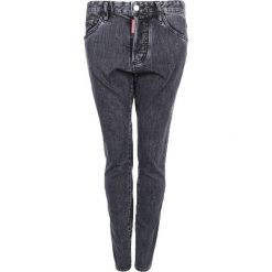 Dsquared2 Jeansy "Skinny Dan". Czarne jeansy damskie Dsquared2, z jeansu. Za 999,00 zł.