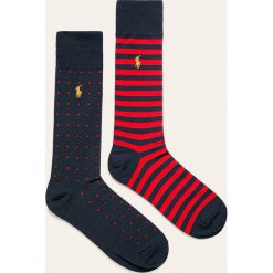 Polo Ralph Lauren - Skarpetki (2-pack). Niebieskie skarpetki męskie Polo Ralph Lauren, bez wzorów, z elastanu. W wyprzedaży za 99,90 zł.