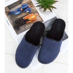 Kapcie męskie Befado 548M018 Granatowe. Kapcie męskie Befado, z materiału. Za 38,00 zł.