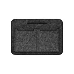 Torebki klasyczne damskie: Organizer w kolorze antracytowym – (S)26 x (W)18 x (G)8 cm