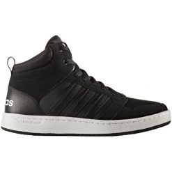 Adidas Cf Super Hoops Mid Core Black/Core Black/Crystal White 44.7. Białe buty sportowe męskie marki Adidas, z materiału, z paskami. W wyprzedaży za 239,00 zł.
